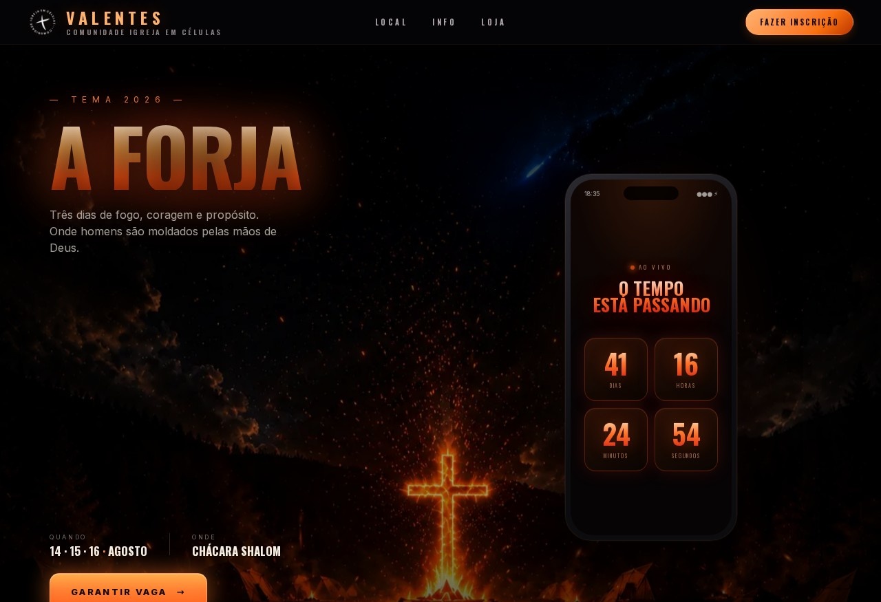 Acampamento Valentes — screenshot