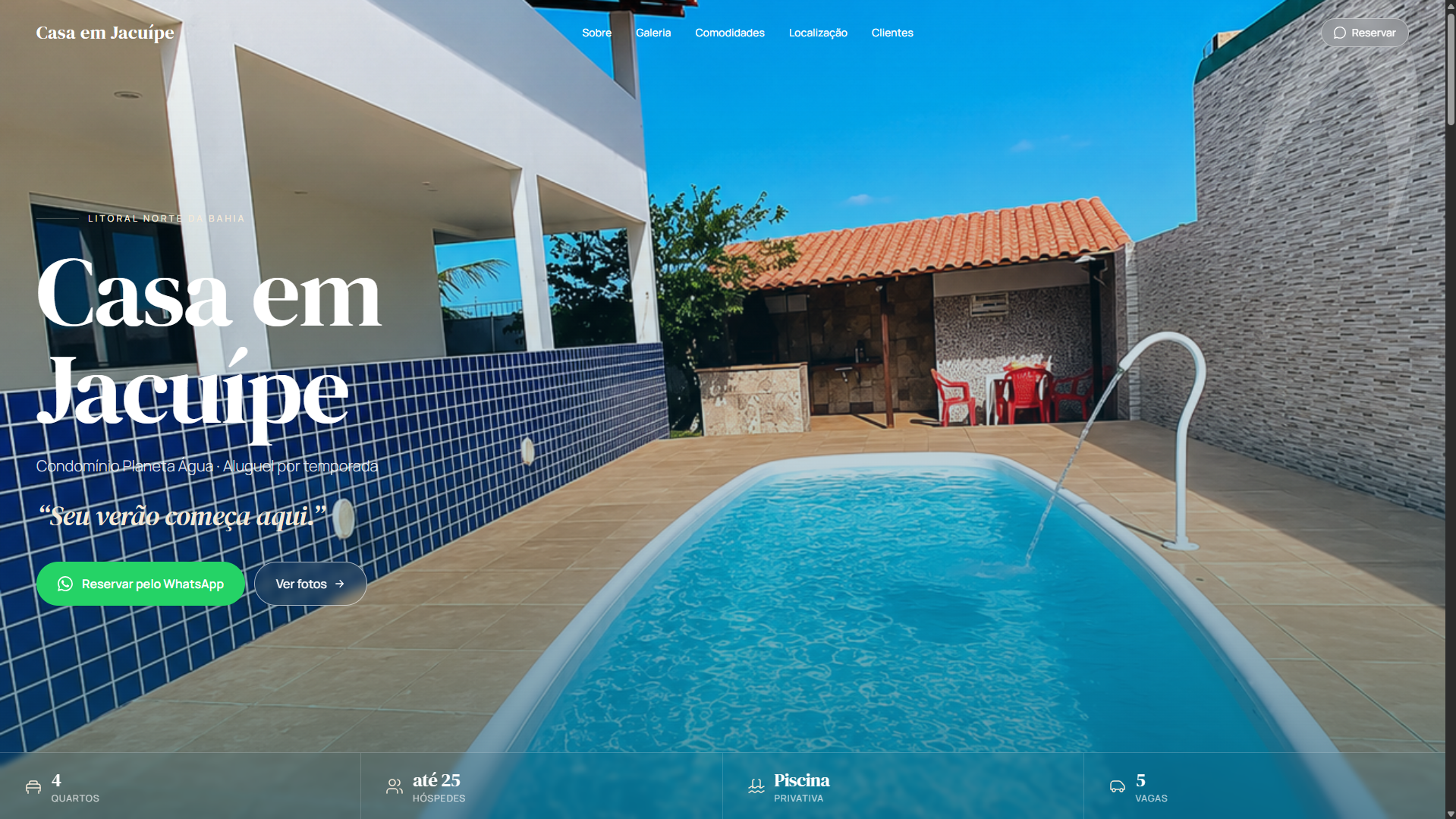 Casa Jacuípe — screenshot